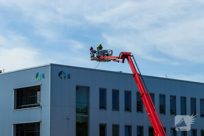 Kastbrand op dak snel geblust