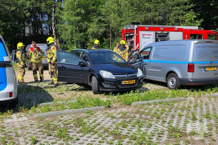 Autobrand door oververhitte powerbank