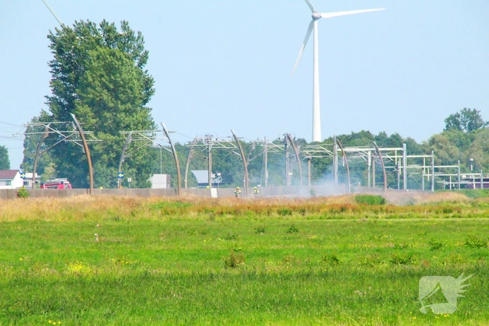 Bermbrand legt treinverkeer stil