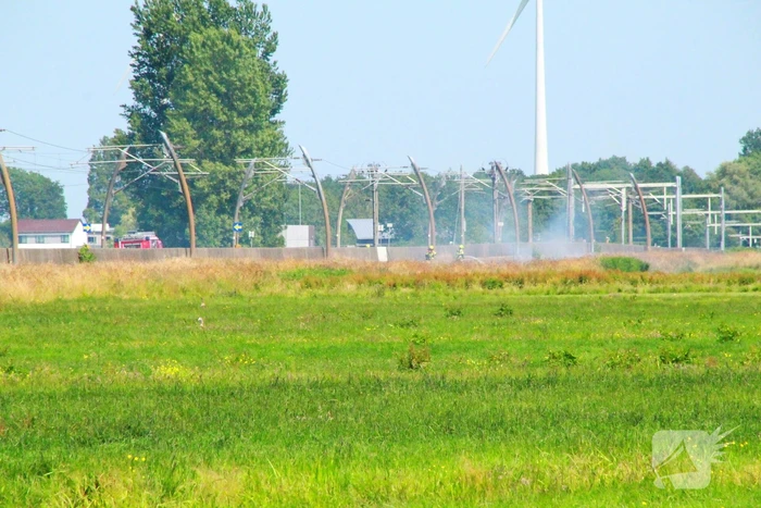 Bermbrand legt treinverkeer stil