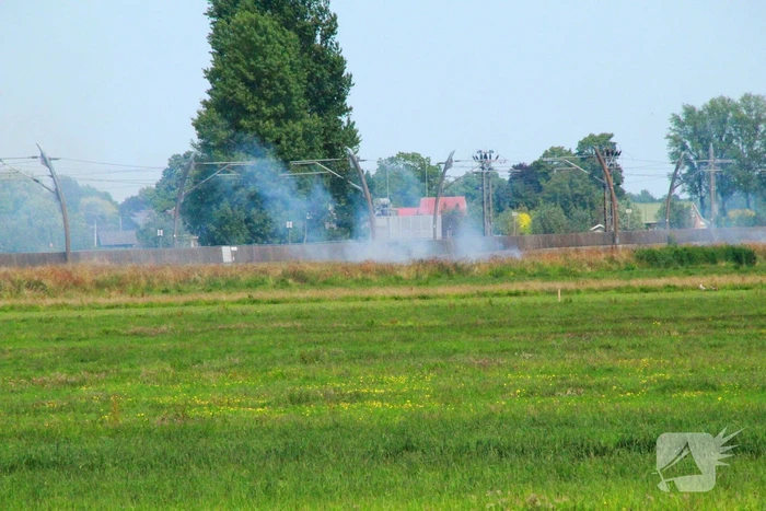 Bermbrand legt treinverkeer stil