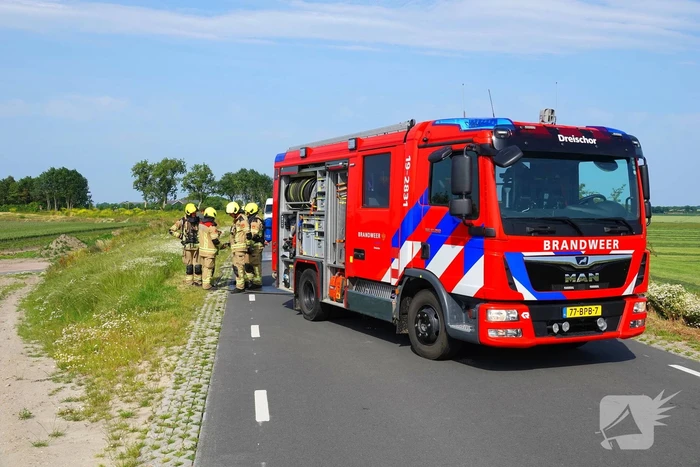 Voertuigbrand snel onder controle