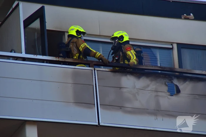 Appartementencomplex ontruimd door brand