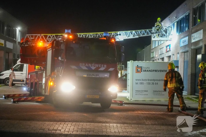 Brand in bedrijfspand