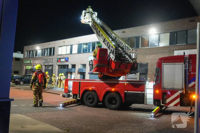 Brand in bedrijfspand