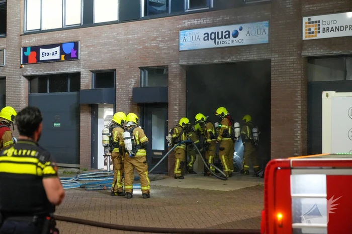 Brand in bedrijfspand