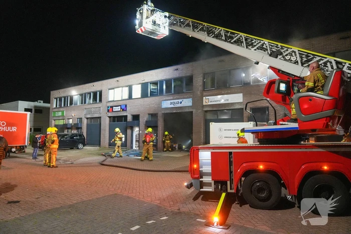 Brand in bedrijfspand