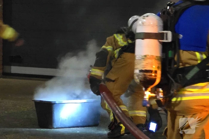 Brand in bedrijfspand
