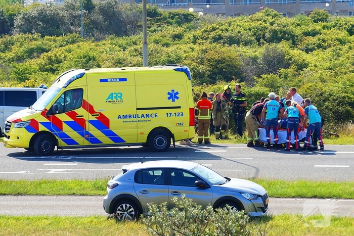 Auto belandt in bosjes na ongeval