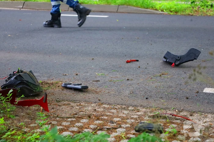Motorrijder gewond na eenzijdig ongeval