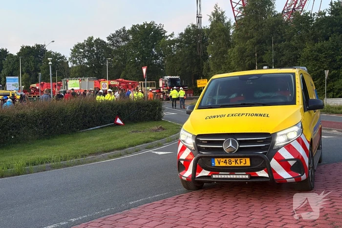 Specialistisch transport voor grote transformator