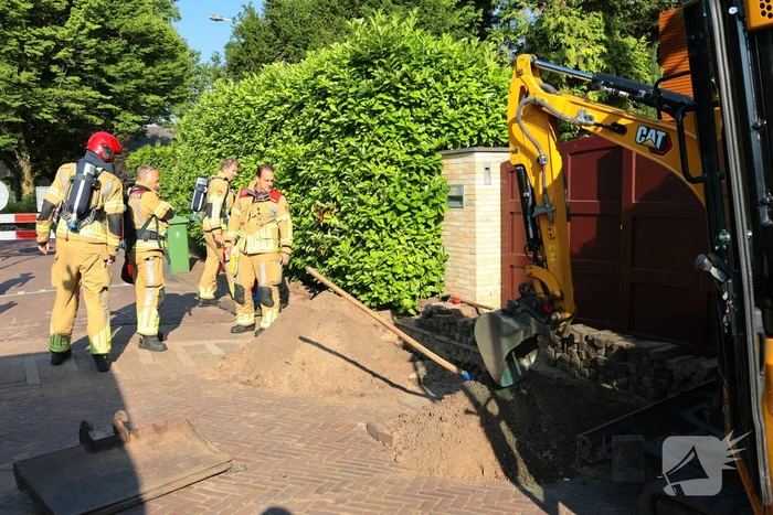 Gaslekkage tijdens werkzaamheden