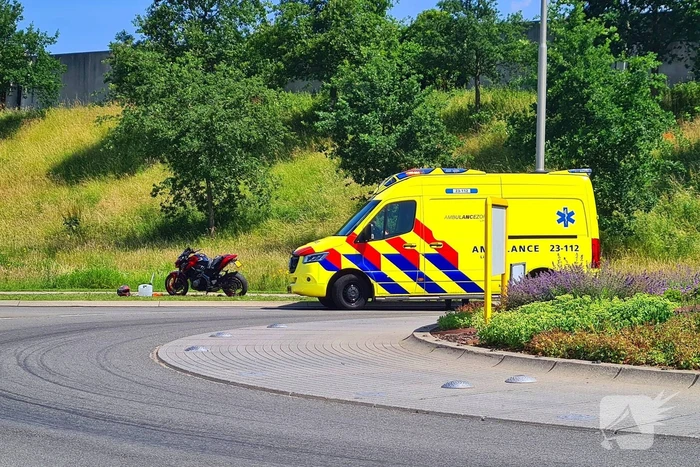 Motorrijder gewond na harde val