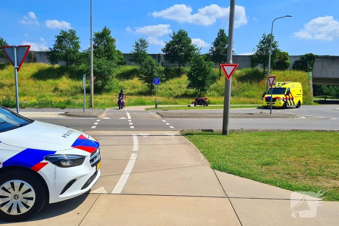 Motorrijder gewond na harde val