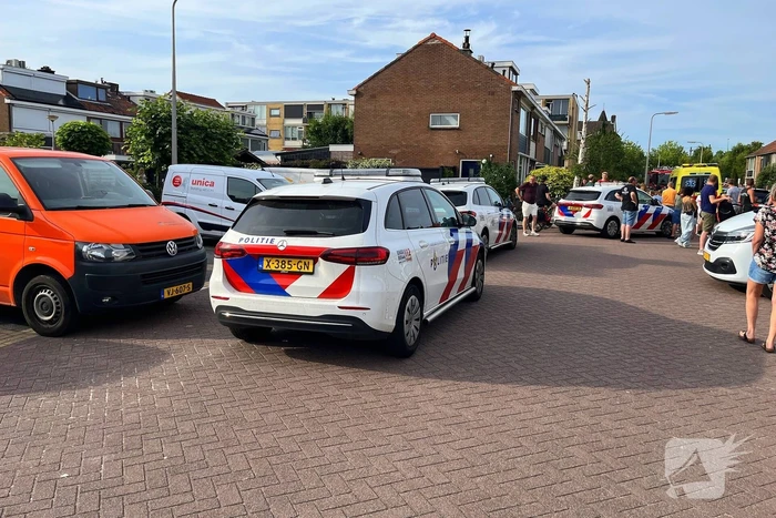 Auto belandt op de kop bij ongeval