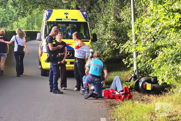 Scooterrijder gewond na val