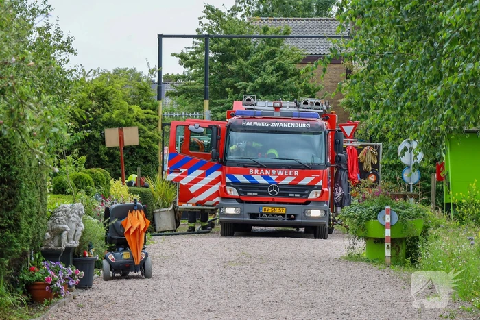 Brand in tuinhuisje geblust zonder gewonden