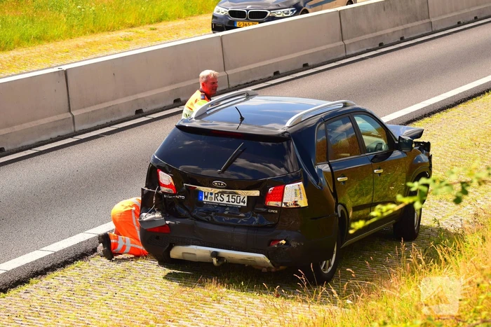 Kop-staartbotsing met Bestelbussen
