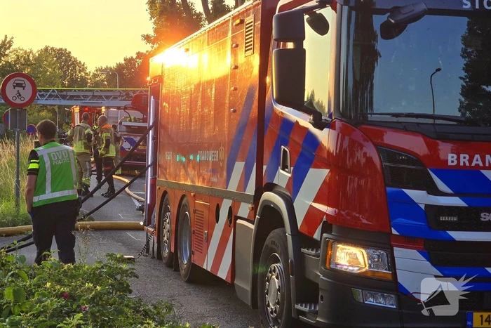 Uitslaande brand in winkelpand