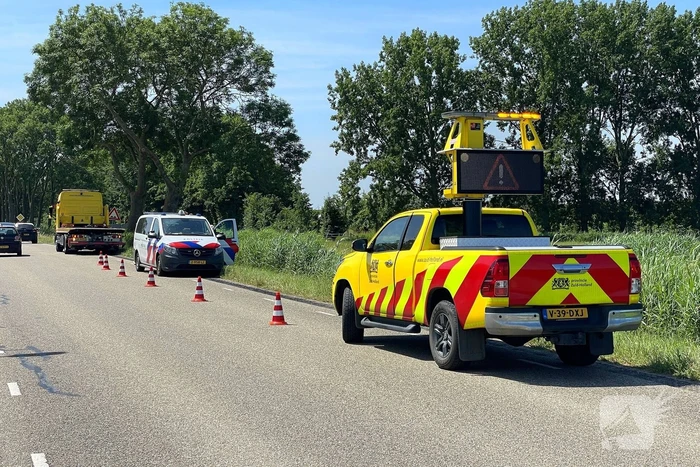 Auto belandt in sloot na ongeval
