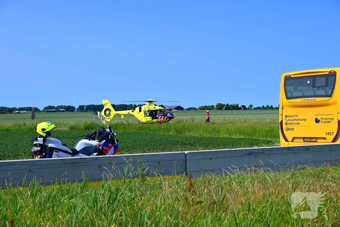 Ernstig ongeval met scootmobiel en auto