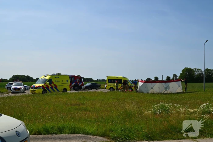 Ernstig ongeval met scootmobiel en auto