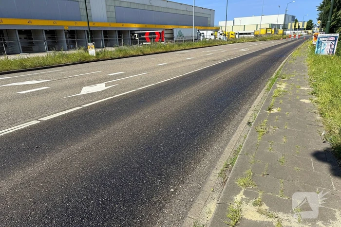 Vettige substantie leidt tot wegafsluiting