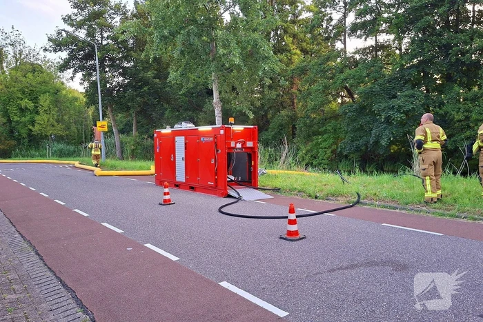 Veel brandweer eenheden ingezet voor brand in bedrijfspand