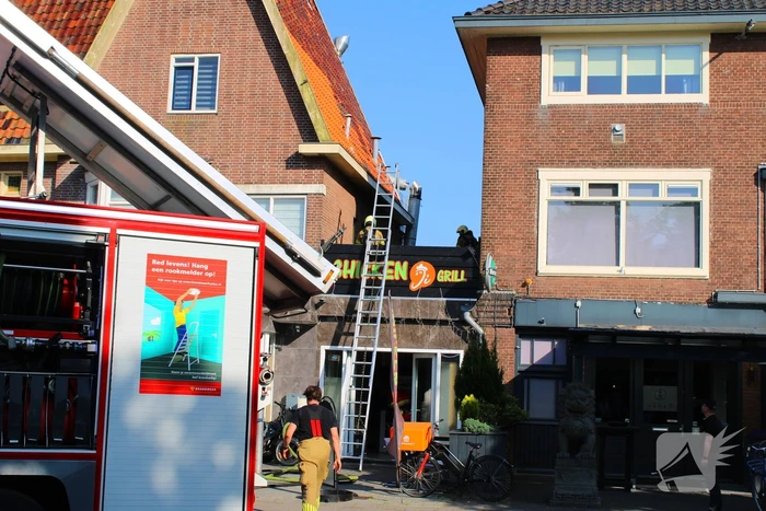 Brand bij grillrestaurant