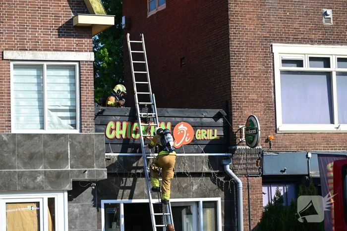 Brand bij grillrestaurant
