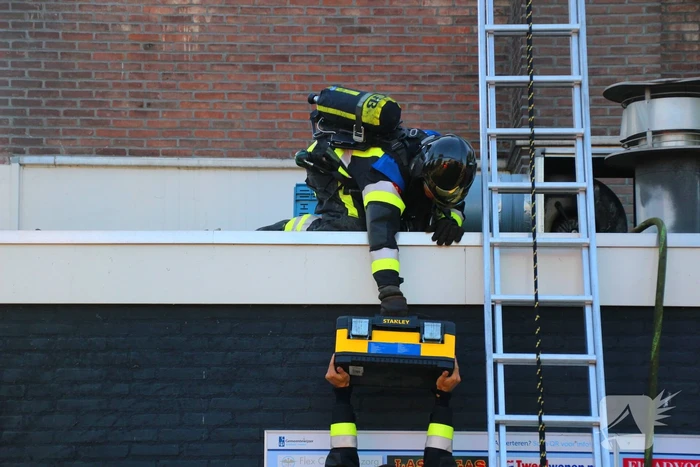 Brand in afzuiginstallatie snackbar