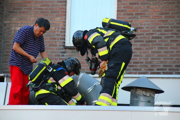 Brand in afzuiginstallatie snackbar
