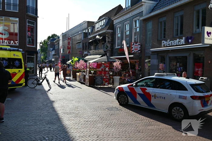 Botsing tussen fiets en scooter