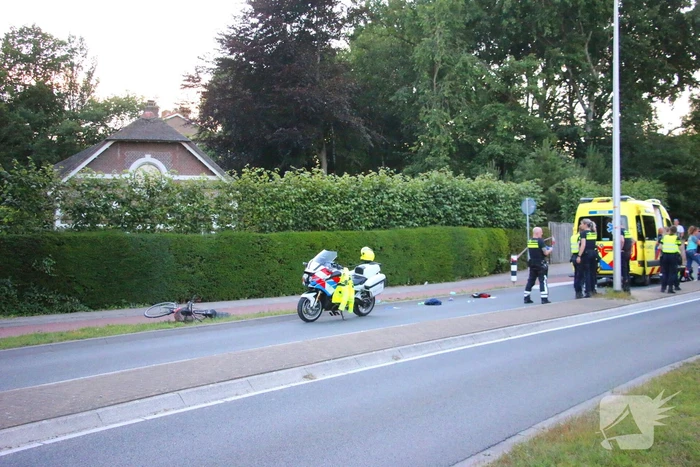 Traumahelikopter ingezet bij fietsongeval