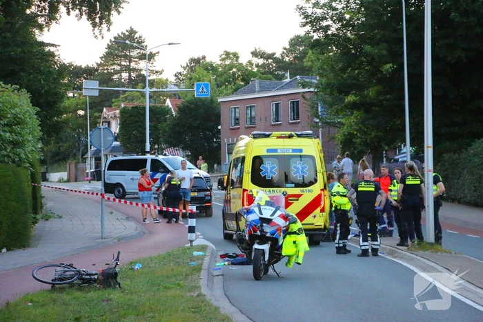 Traumahelikopter ingezet bij fietsongeval