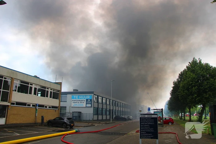 Flinke rookontwikkeling bij industriebrand