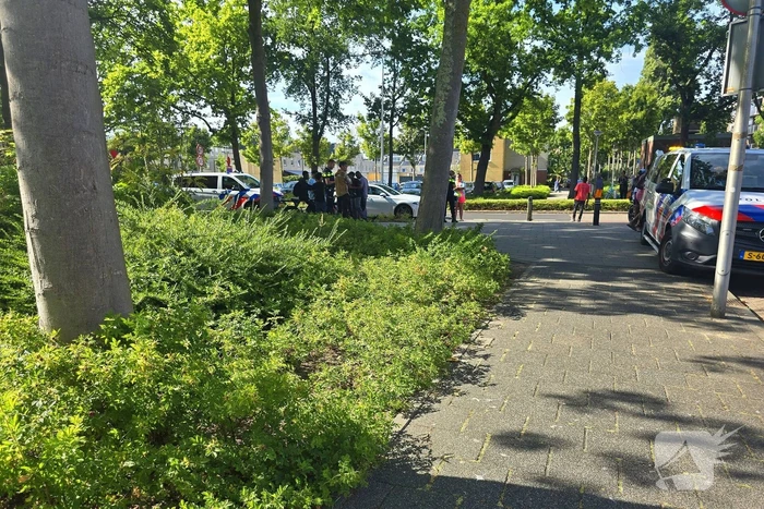 Bestelbus rijdt door na ongeluk