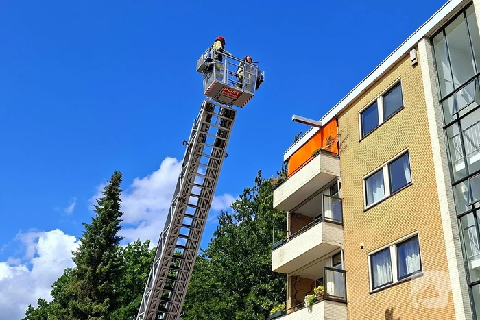 Stormschade door losgekomen zonnewering