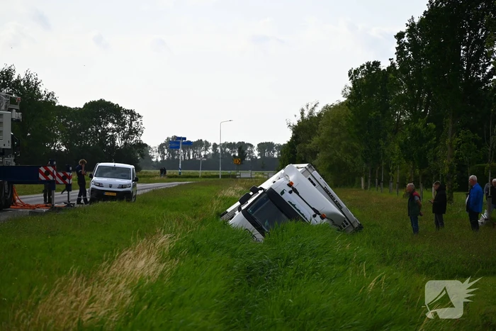 Hijskraan ingezet voor berging