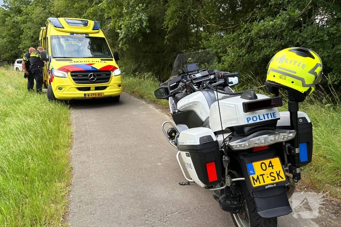 Motorrijder gewond na val