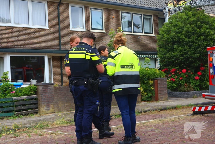Sloopwerkzaamheden bij brand in dak