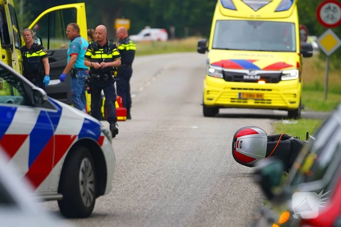 Fietser gewond na ongeval met motor