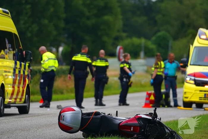 Fietser gewond na ongeval met motor