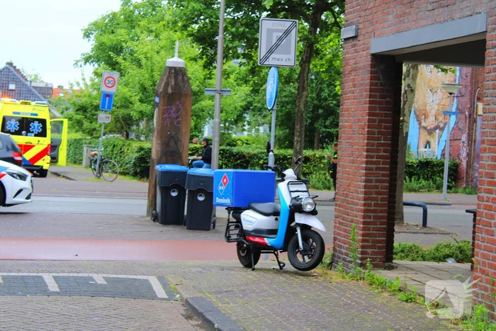 Scooterbezorger gewond geraakt