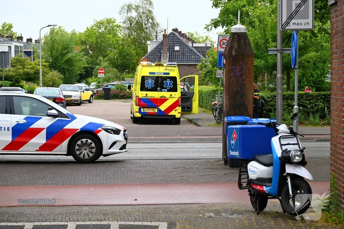 Scooterbezorger gewond geraakt