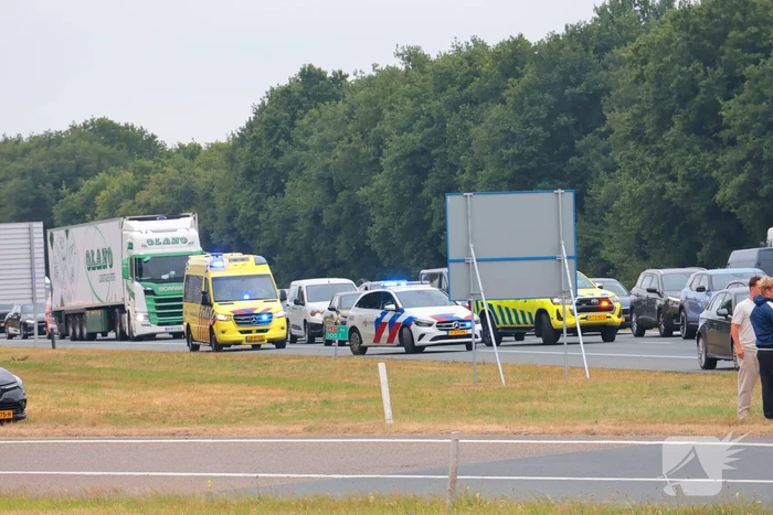 Ongeval met motorrijder leidt tot file