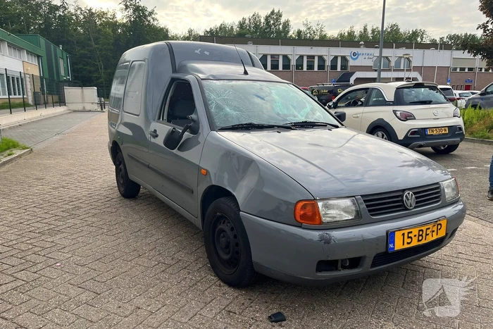 Fatbiker gewond door botsing met bus