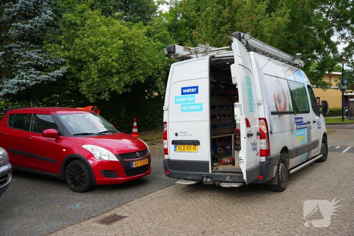 Netbeheerder repareert leidingbreuk