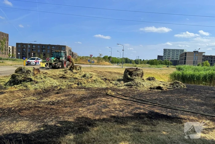 Brand ontstaan tijdens maaiwerkzaamheden