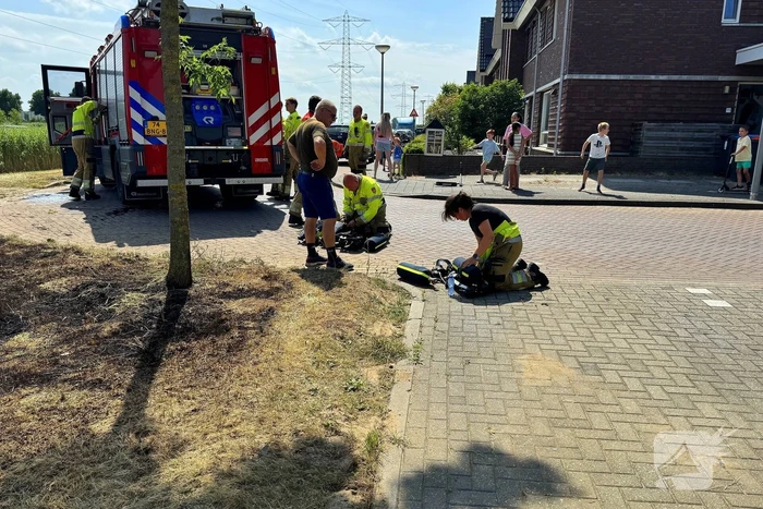 Brand ontstaan tijdens maaiwerkzaamheden